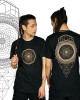 T-Shirt Equilibrium Mandala Μαύρο