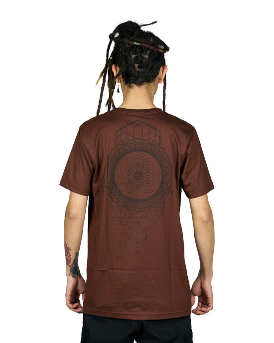 T-Shirt Equilibrium Mandala Καφέ