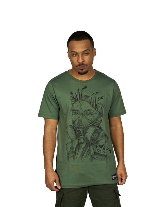 T-Shirt Human Greed Χακί