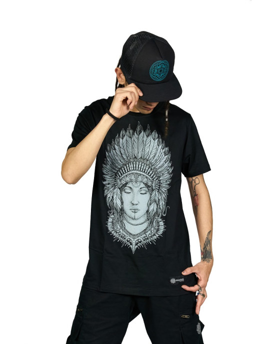 T-Shirt Indian Women Μαύρο