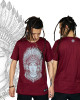 T-Shirt Indian Women Μπορντό