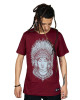 T-Shirt Indian Women Μπορντό