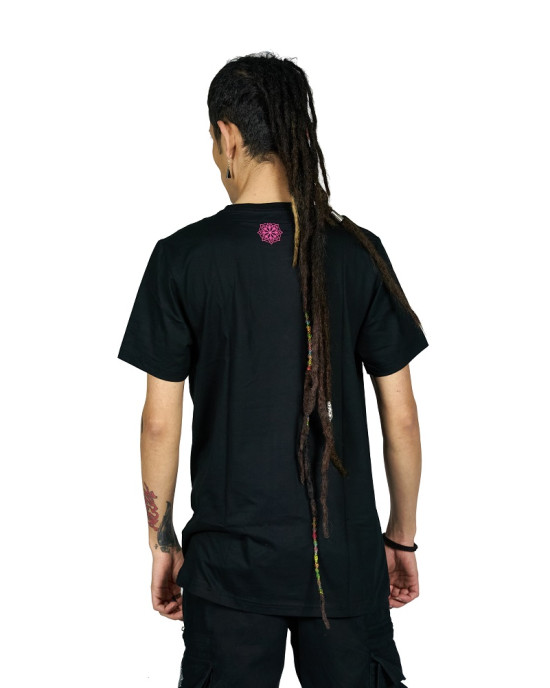 T-Shirt Mandala Ancient Fruit of Life Μαύρο