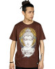 T-Shirt Mandala Buddha Καφέ