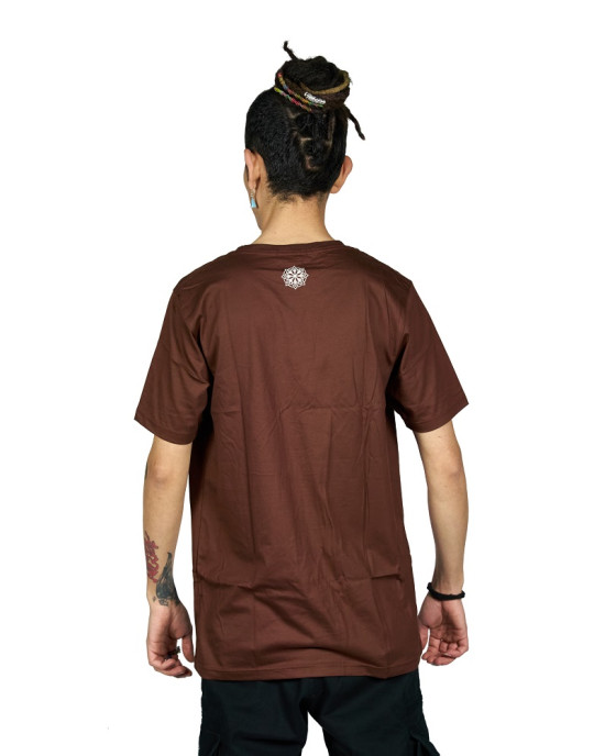 T-Shirt Mandala Buddha Καφέ