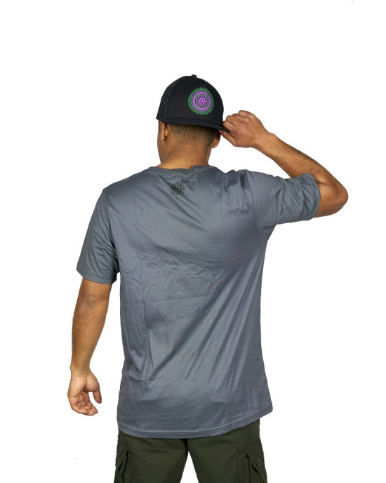 T-Shirt Mandala Buddha Γκρι