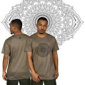 T-Shirt Mandala Eye Ανοιχτό Καφέ