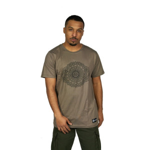 T-Shirt Mandala Eye Ανοιχτό Καφέ