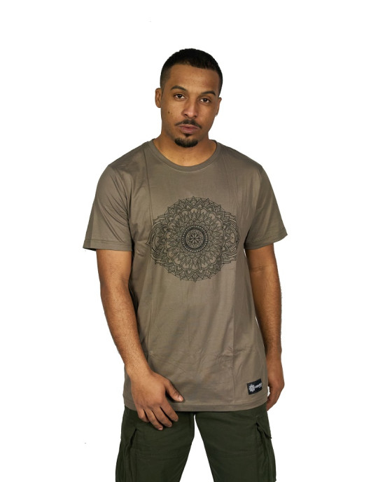 T-Shirt Mandala Eye Ανοιχτό Καφέ