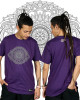 T-Shirt Mandala Eye Μωβ
