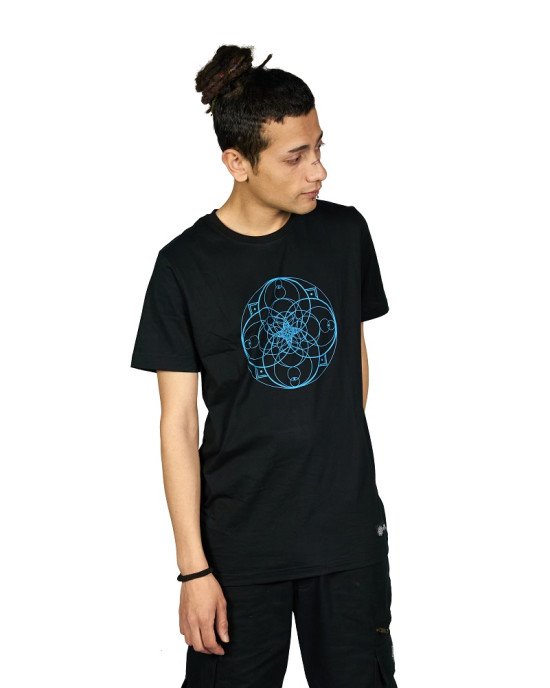 T-Shirt Mandala Flash Μαύρο