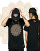 T-Shirt Mandala Flower of Life Μαύρο