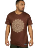T-Shirt Mandala Flower of Life Καφέ