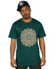 T-Shirt Mandala Flower of Life Σκούρο Πράσινο