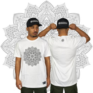 T-Shirt Mandala Flower of Life Άσπρο
