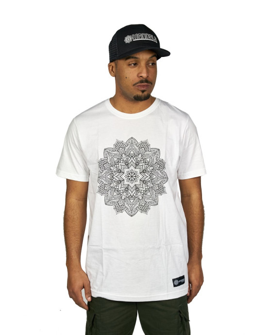 T-Shirt Mandala Flower of Life Άσπρο