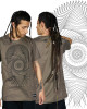 T-Shirt Mandala Fractal Ανοιχτό Καφέ