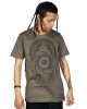 T-Shirt Mandala Fractal Ανοιχτό Καφέ