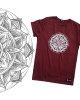 T-Shirt Mandala Maroon