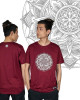 T-Shirt Mandala Maroon