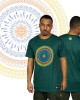 T-Shirt Mandala Quantum Σκούρο Πράσινο