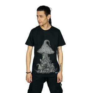 Tshirt Mushroom Elf Μαύρο
