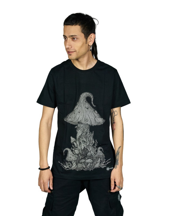 Tshirt Mushroom Elf Μαύρο