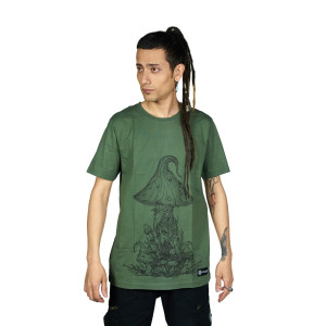 Tshirt Mushroom Elf Χακί
