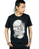 T-Shirt Split Scull Μαύρο