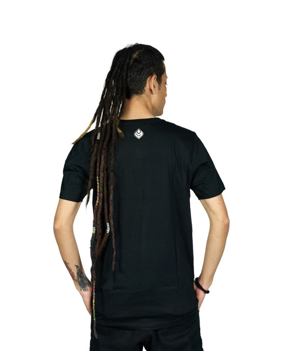 T-Shirt Split Scull Μαύρο