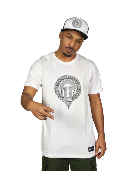 TShirt Geometric Mushroom Άσπρο