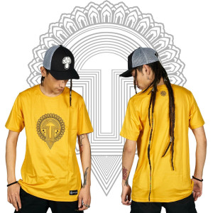TShirt Geometric Mushroom Κίτρινο