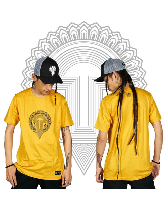 TShirt Geometric Mushroom Κίτρινο