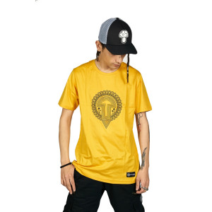 TShirt Geometric Mushroom Κίτρινο