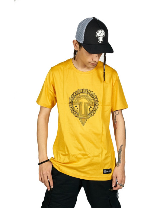 TShirt Geometric Mushroom Κίτρινο