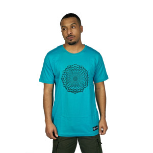 TShirt Mandala Infinity Τιρκουάζ