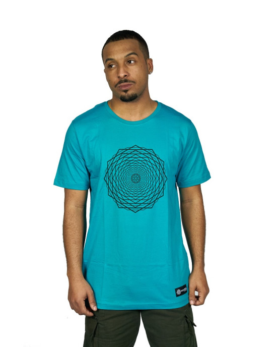 TShirt Mandala Infinity Τιρκουάζ