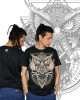 TShirt Mandala Owl Black