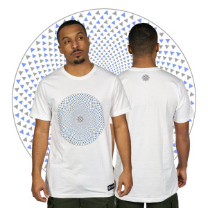 Tshirt Mandala Spiral Άσπρο