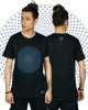 Tshirt Mandala Spiral Μαύρο
