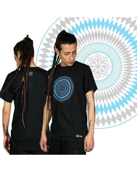 TShirt Mandala Star Vector Μαύρο