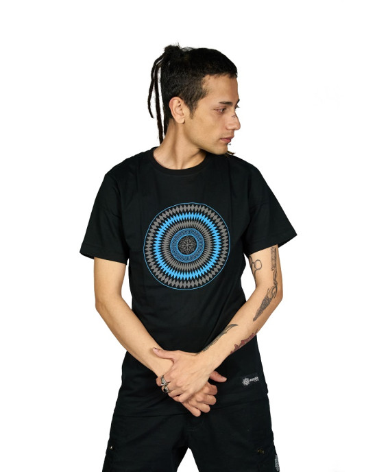 TShirt Mandala Star Vector Μαύρο