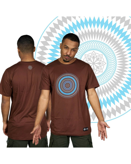 TShirt Mandala Star Vector Καφέ