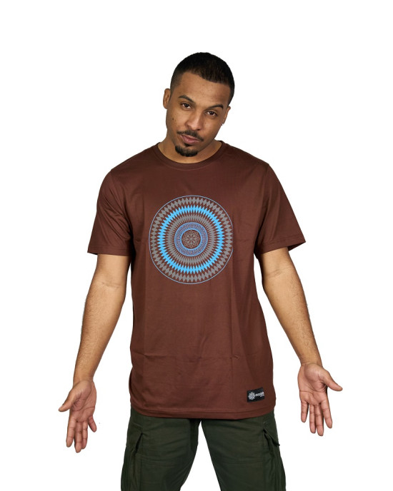 TShirt Mandala Star Vector Καφέ