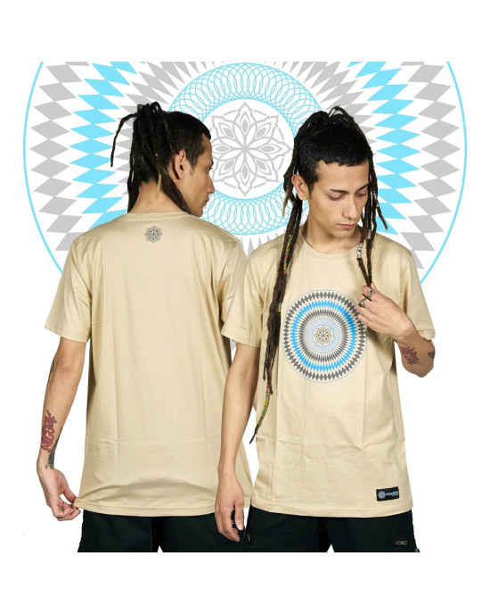 TShirt Mandala Star Vector Μπεζ