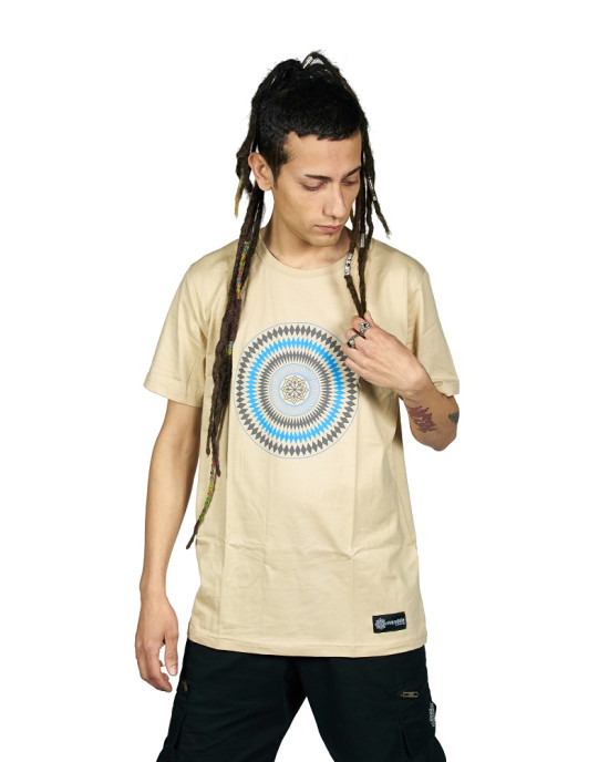 TShirt Mandala Star Vector Μπεζ