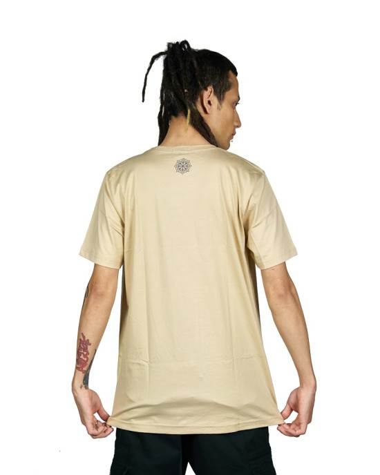 TShirt Mandala Star Vector Μπεζ