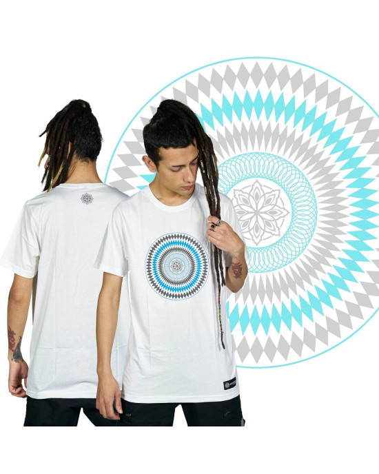 TShirt Mandala Star Vector Άσπρο