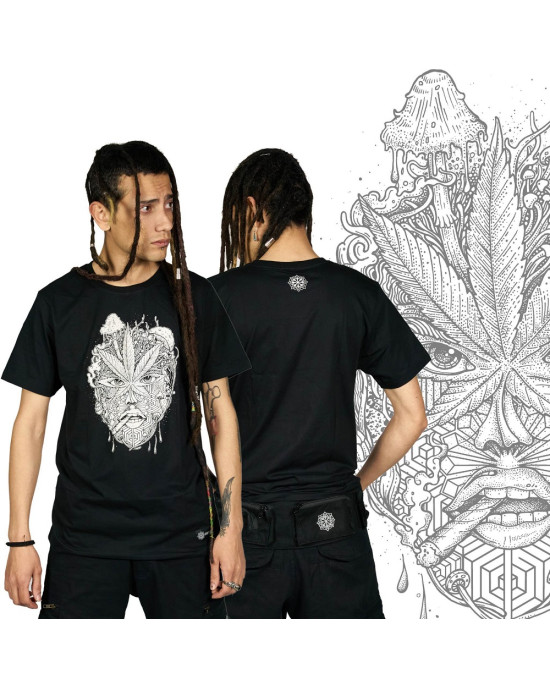 TShirt Mandala Stoned Μαύρο