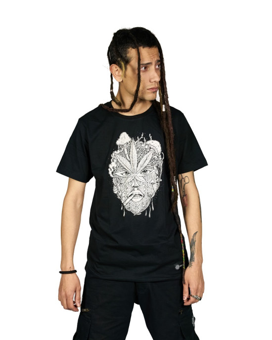 TShirt Mandala Stoned Μαύρο